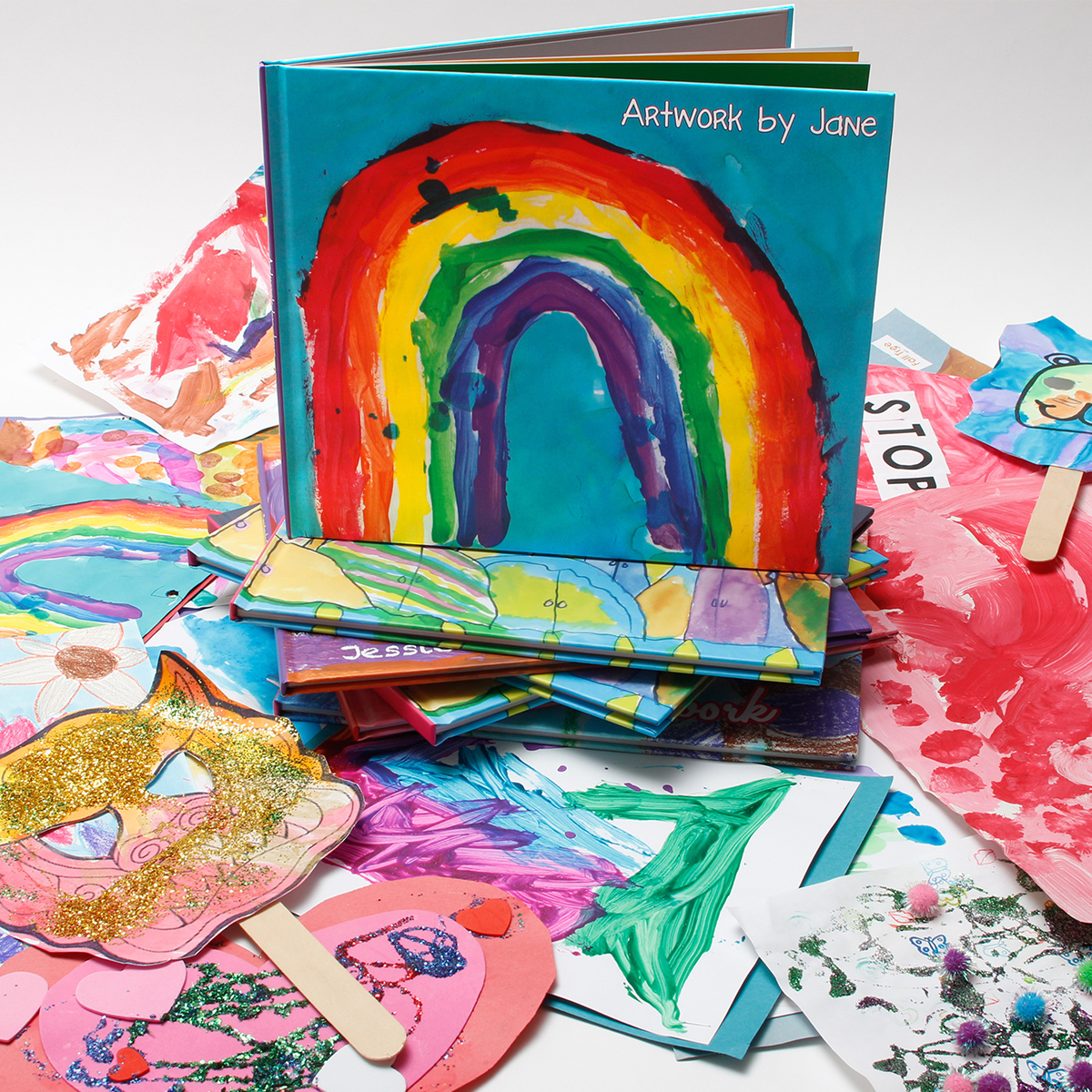 Hardcover art book plum print